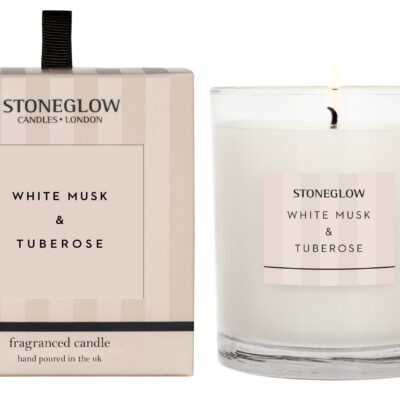 Modern Classics - White Musk & Tuberose - Scented Candle - Boxed Tumbler