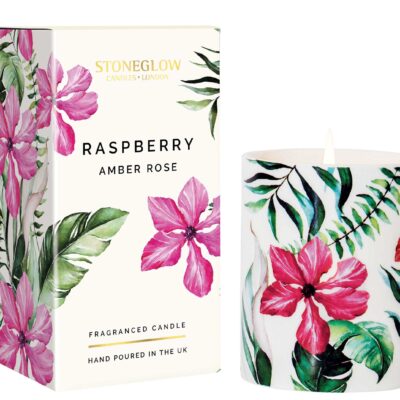 Urban Botanics - Ceramic - Raspberry | Amber Rose - Scented Candle