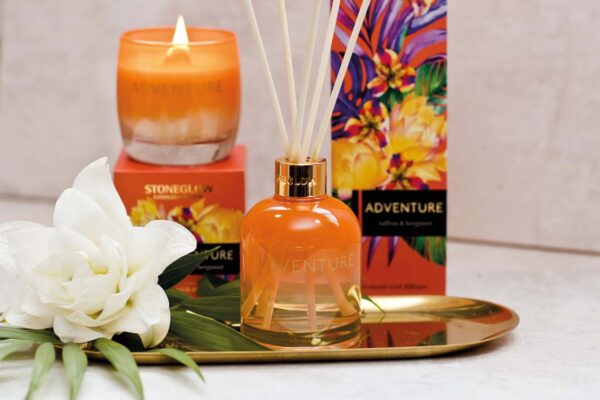 70491-1_90cc1900-68f0-4a9f-b35d-e9a941e2c397-1.jpg Infusion - Adventure - Saffron & Bergamot - Scented Candle - Tumbler (Orange)