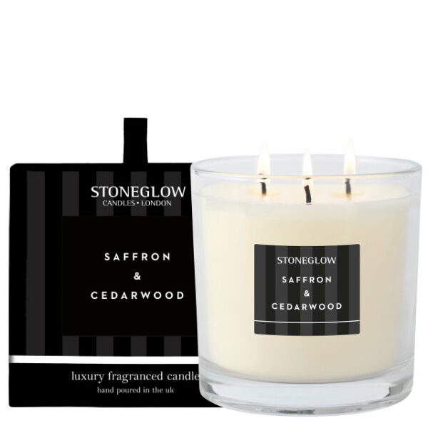 70631__20653-2.jpg Modern Classics - Saffron & Cedarwood - 3-Wick Candle