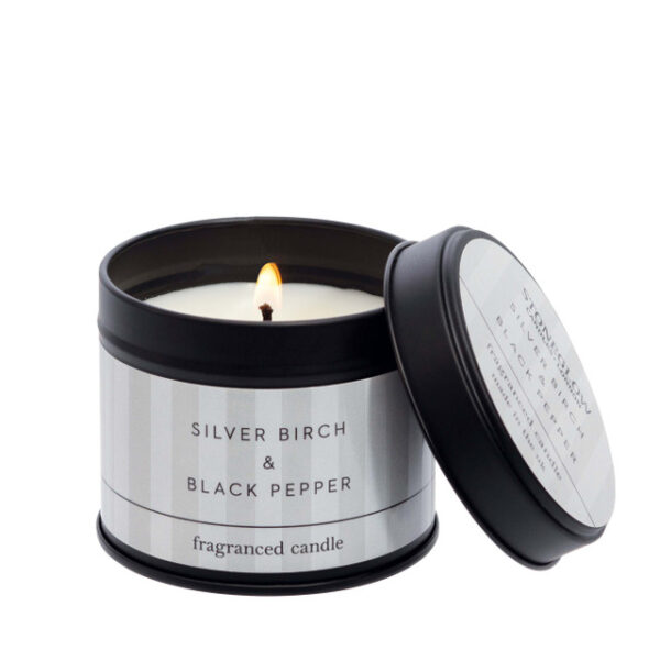 Modern Classics - Silver Birch & Black Pepper - Candle Tin