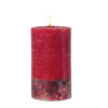 Elements - Fire - Red Pepper & Cardamom Scented Botanical Inclusion Pillar Candle (75 x 127mm)