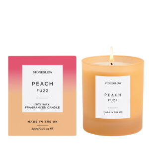 70982_Peach_Fuzz_Candle__64682-1.jpg Sol - Peach Fuzz - Soy Wax Scented Candle Tumbler (90 x 80mm) - Orange Glass