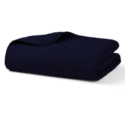 Blue-Black-1.webp Dark Blue Quilted Blanket