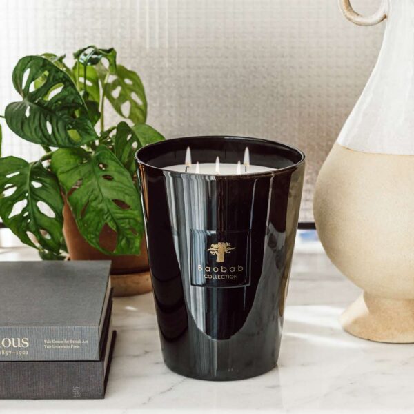 Candle Les Prestigieuses Encre De Chine [Leather-Sequoia-Amber]