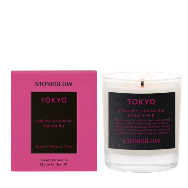 Explorer-Tokyo-Candle-2.jpeg Explorer - Tokyo - Cherry Blossom Dreaming - 220gm Soy Wax Scented Candle (90 x 80mm)