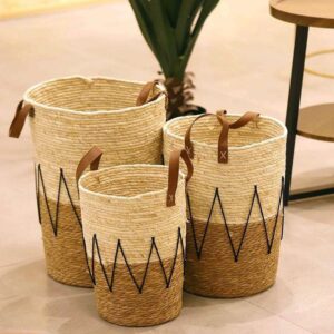 Laundry-Basket-6_d68d4d8b-2744-4307-9acb-7f3e9b5f9eb8-1.jpg Assop - Two Tone Rattan Basket