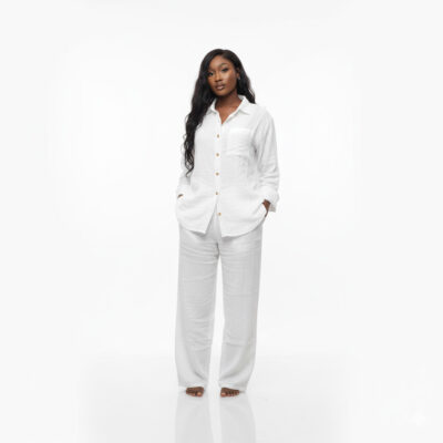 Muslin-White-Lounge-Wear Muslin Premium White Fabric Lounge Wear