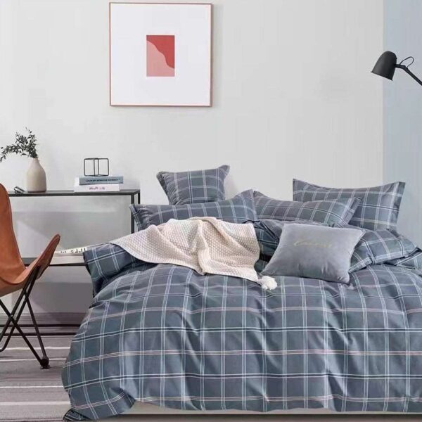 Navy Checker Bedding