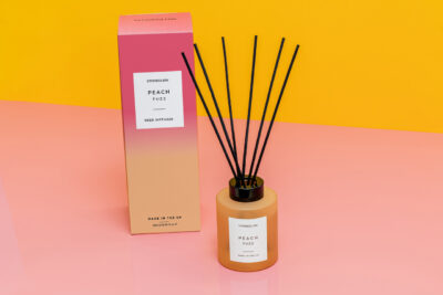 Peach_Fuzz-Sol-Collection-Lifestyle-20__54519-1.jpg Sol - Peach Fuzz - Scented Reed Diffuser 130ml - Orange Glass