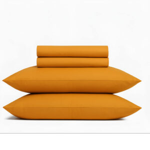 Signature-Bedsheets-Apricot-Orange-2.jpg Signature Collection: 1200TC Egyptian Cotton Sateen Bedding – Apricot Orange