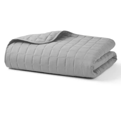 Silver Quilted Blanket