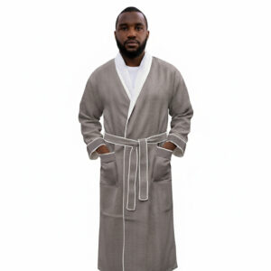 Silver-Shawl-Collar-Bathrobe-2.jpg Silver Luxury Shawl Spa Bathrobe