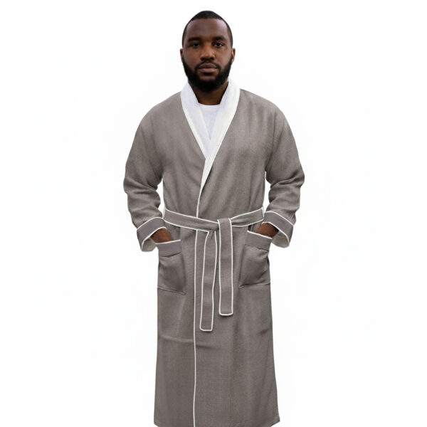 Silver-Shawl-Collar-Bathrobe-2.jpg Silver Luxury Shawl Spa Bathrobe