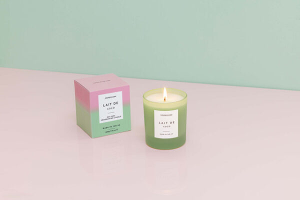 Sol-Collection-Lifestyles-26__28808-1.jpg Sol - Lait De Deco - Soy Wax Scented Candle Tumbler (90 x 80mm) - Green Glass