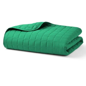 Teal Green Quilted Blanket