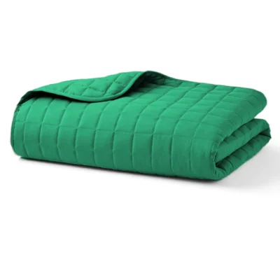 Teal Green Quilted Blanket